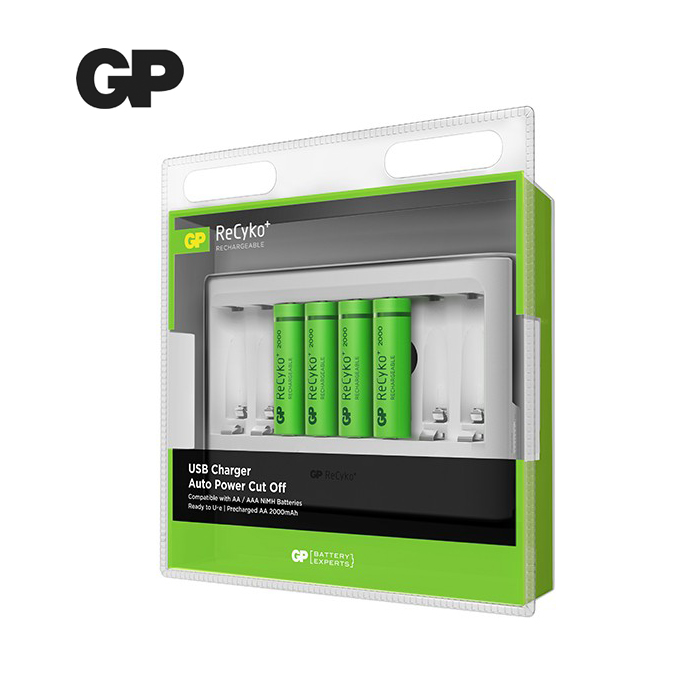 GP ReCyko+ Rechargeable (U811) 2000mAh USB Charger (AA/AAA)